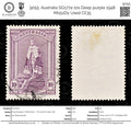 9055: Australia SG177a 10s Deep purple 1948 Mi151Dy Used C£35