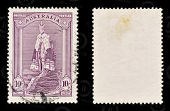 9055: Australia SG177a 10s Deep purple 1948 Mi151Dy Used C£35, view 2