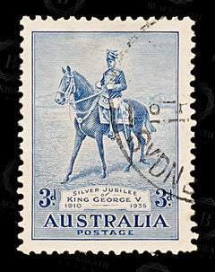 9057: Australia SG157 3d Dull blue 1935 Sc#153 Mi130 Used C£11, view 3