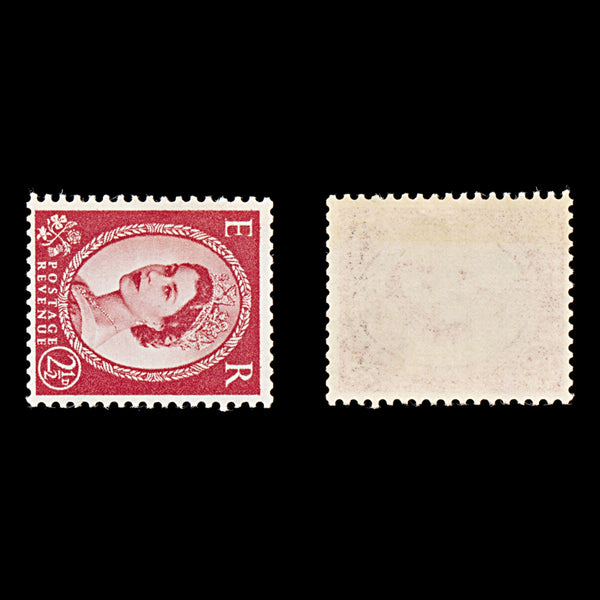 9058: GB SG519a 2½d Carmine red 1954 Sc#296b Mi261IY Mint MNH C£12
