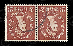 9059: GB SG518Wi 2d Red Brown 1954 Mi260Z Used C£44, view 3