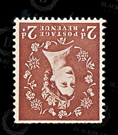 9062: GB SG543Wi 2d Light red brown 1957 Mi285xaZ Mint MVLH C£11, view 3