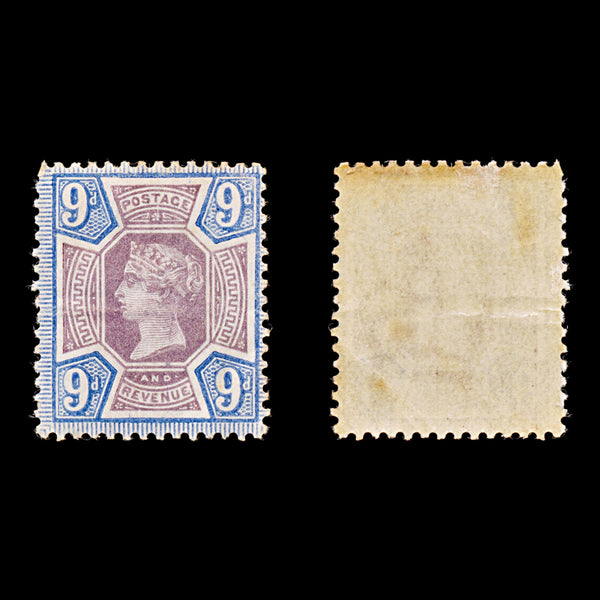 9065: GB SG209 9d Blue &  Slate purple 1887 Sc#120 Mi95a Mint MLH C£75