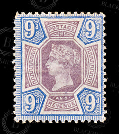 9065: GB SG209 9d Blue &  Slate purple 1887 Sc#120 Mi95a Mint MLH C£75, view 3