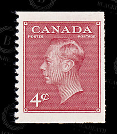 9066: Canada SG423b 4c Carmine lake &  Dark carmine 1950 Sc#287asTB Mi254G Mint MH C£18, view 3