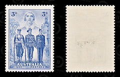 9071: Australia SG198 3d Blue 1940 Sc#186 Mi158 Mint MLH C£18, view 2