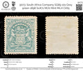 9073: South Africa Company SG89 10s Grey green 1898 Sc#71 Mi70 Mint MLH C£65