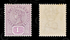 9076: Jamaica SG27 1d Mauve &  Purple 1889 Sc#24 Mi23 Mint MNH C£14, view 2