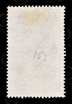 9080: Gibraltar SG157 10s Brown &  Ultramarine 1953 Sc#144 Mi146 Used C£45, view 4