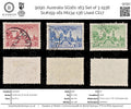 9090: Australia SG161-163 Set of 3 1936 Sc#159-161 Mi134-136 Used C£17