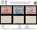 9091: Australia SG161-163 Set of 3 1936 Sc#159-161 Mi134-136 Used C£17