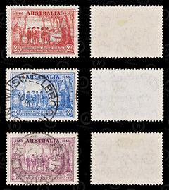 9099: Australia SG193-195 Set of 3 1937 Sc#163-165 Mi153-155 Used C£15, view 2