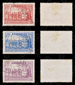 9100: Australia SG193-195 Set of 3 1937 Sc#163-165 Mi153-155 Used C£15, view 2
