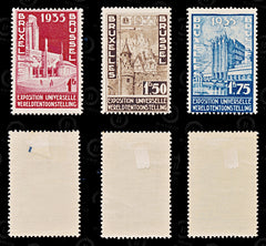 9109: Belgium SG660-662 Set of 3 1934 Sc#259-261 Mi379-381 Mint MH C£15, view 2