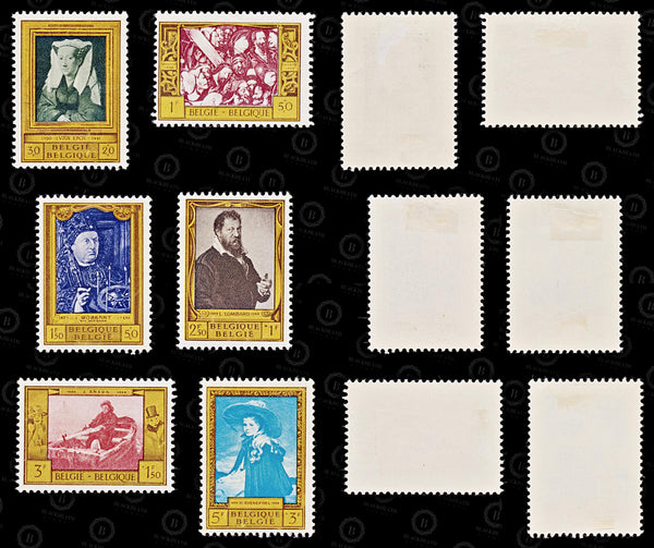 9110: Belgium SG1661-1666 Set of 6 1958 Sc#B625-B630 Mi1119-1124 Mint MVLH C£15
