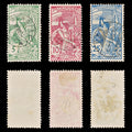 9111: Switzerland SG188a-190 Set of 3 1900 Mi71Ia-73IIa Used C£45