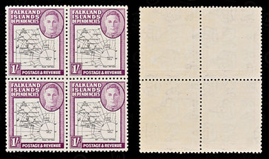 9118: Falkland Islands SGG1-G8 Blocks of 4 1946 Sc#1L1-1L8 Mi1I-9I Mint MNH C£88, image 10