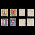 9119: Switzerland SGJ24-J27 Set of 4 1923 Sc#B25-B28 Mi185-188 Used C£84