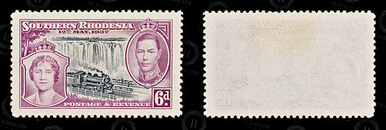 9125: Southern Rhodesia SG36-39 2x Sets of 4 1937 Sc#38-41 Mi38-41 Mint MH C£22, image 6