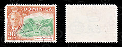 9154: Dominica SG131 48c Green &  Orange 1951 Sc#133 Mi129 Used C£16, view 2