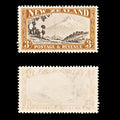 9156: New Zealand SG569 3s Chocolate & Yellow brown 1935 Sc#198 Mi202A Used C£55