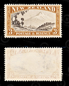 9156: New Zealand SG569 3s Chocolate &  Yellow brown 1935 Sc#198 Mi202A Used C£55, view 2