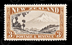 9157: New Zealand SG569 3s Chocolate &  Yellow brown 1935 Sc#198 Mi202A Mint MLH C£19, view 3