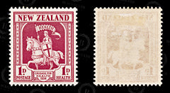 9163: New Zealand SG555 1+1d Carmine 1934 Sc#B7 Mi188 Mint MH C£11, view 2