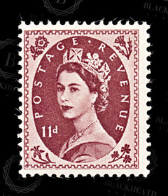 9167: GB SG528 11d Brown purple 1954 Sc#305 Mi270X Mint MVLH C£35, view 3