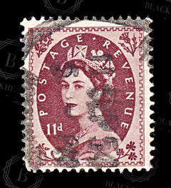9168: GB SG528 11d Brown purple 1954 Sc#305 Mi270X Used C£15, view 3