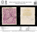9169: Australia SG64 4d Violet 1921 Sc#32 Mi37XA Used C£15
