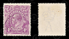 9170: Australia SG64 4d Violet 1921 Sc#32 Mi37XA Used C£15, view 2
