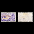 9171: Gibraltar SG155 2s Orange & Reddish violet 1953 Sc#142 Mi144 Mint MH C£16