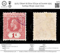 9175: Gilbert & Ellice SG13a 1d Scarlet 1915 Sc#15a Mi13b Used C£20