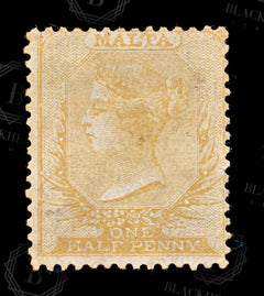 9179: Malta SG8 ½d Orange buff 1872 Sc#3f Mint MNG C£80, view 3