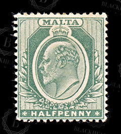 9180: Malta SG38 ½d Green 1903 Sc#21 Mi17 Mint MH C£11, view 3