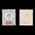 9185: GB SG225 2d Bright red &  Pale grey green 1903 Sc#130 Mi106Iwa Mint MVLH C£70