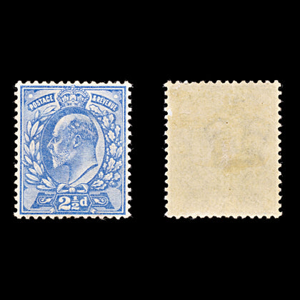 9186: GB SG230 2½d Ultramarine 1902 Sc#131 Mi107Ic Mint MH C£20