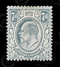 9188: GB SG249 7d Grey black 1910 Sc#145 Mi120Ib Mint MH C£15, view 3