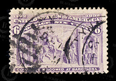 9191: USA SG240 6c Dull purple 1893 Sc#235 Mi78 Used C£23, view 3