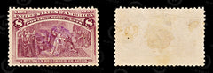 9192: USA SG241 8c Dark magenta 1893 Sc#236 Mi79 Used C£11, view 2