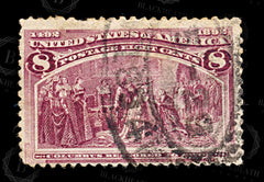 9193: USA SG241 8c Dark magenta 1893 Sc#236 Mi79 Used C£11, view 3