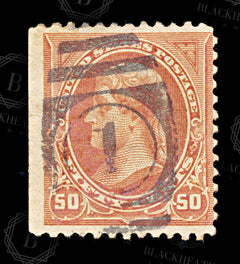 9196: USA SG278 50c Orange 1895 Sc#275 Mi112a Used C£36, view 3