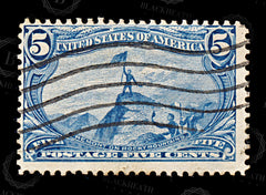 9198: USA SG294 5c Bright blue 1898 Sc#288 Mi120 Used C£23, view 3