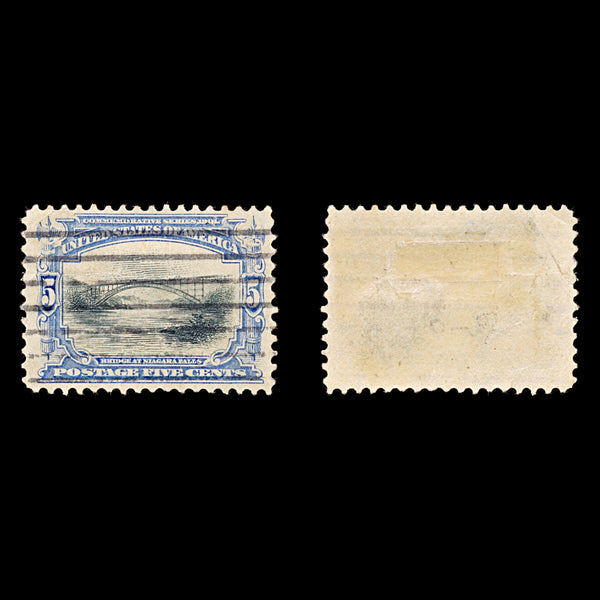 9199: USA SG303 5c Black &  Ultramarine 1901 Sc#297 Mi135 Used C£16