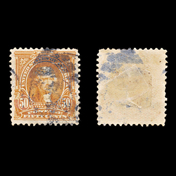9200: USA SG316 50c Deep orange 1903 Sc#310 Mi148A Used C£32