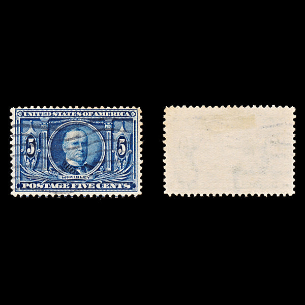 9201: USA SG333 4x 5c Dark blue 1904 Sc#326 Mi157 Used C£23