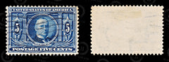 9201: USA SG333 4x 5c Dark blue 1904 Sc#326 Mi157 Used C£23, view 2