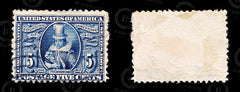 9202: USA SG337 4x 5c Deep blue 1907 Sc#330 Mi161 Used C£30, view 2
