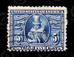 9202: USA SG337 4x 5c Deep blue 1907 Sc#330 Mi161 Used C£30, view 3